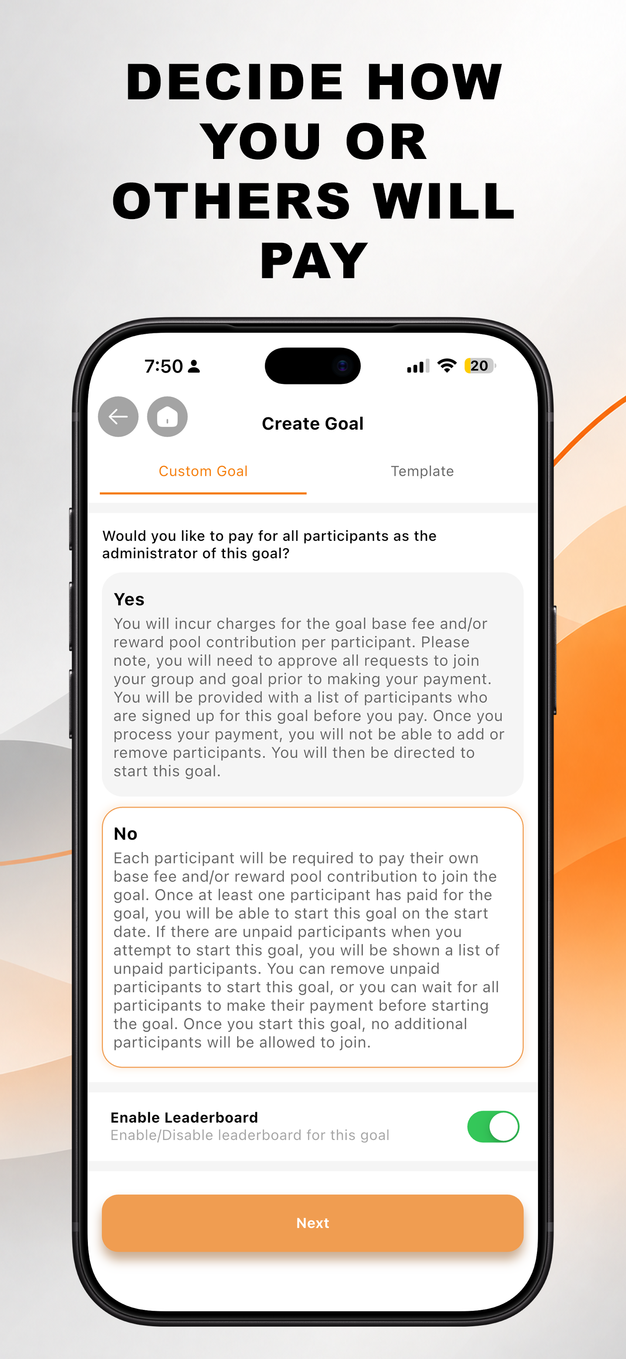 Create goal step 6